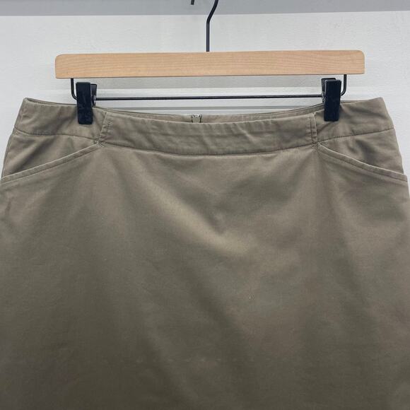 Nike‎ Golf Dri-Fit Skort Womens 14 Summer Brown/Taupe Slash Pocket Back Zip - Picture 3 of 7
